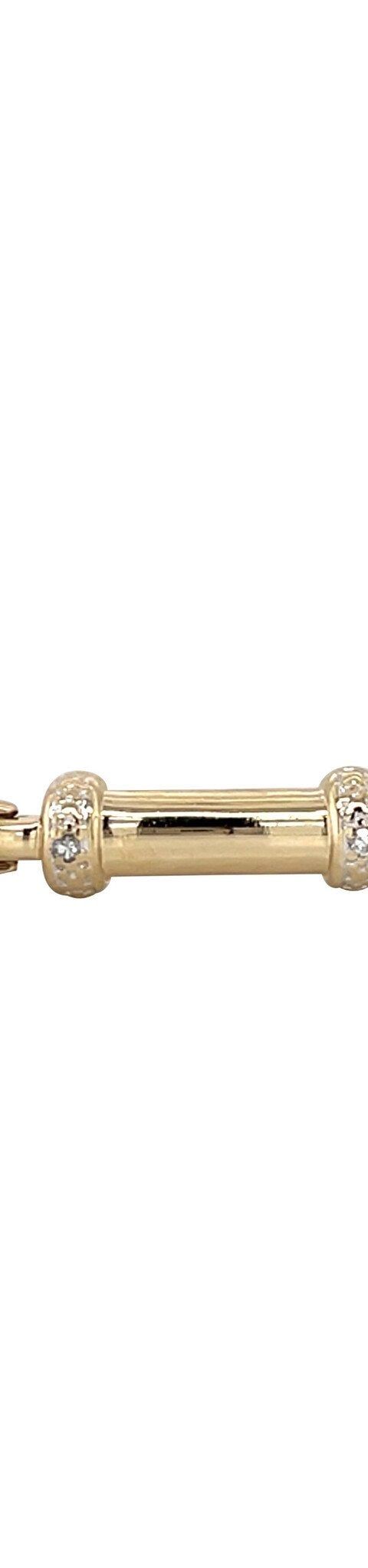 Vintage 14K Gold Bracelet with Ruby, Sapphire, Emerald and Diamond